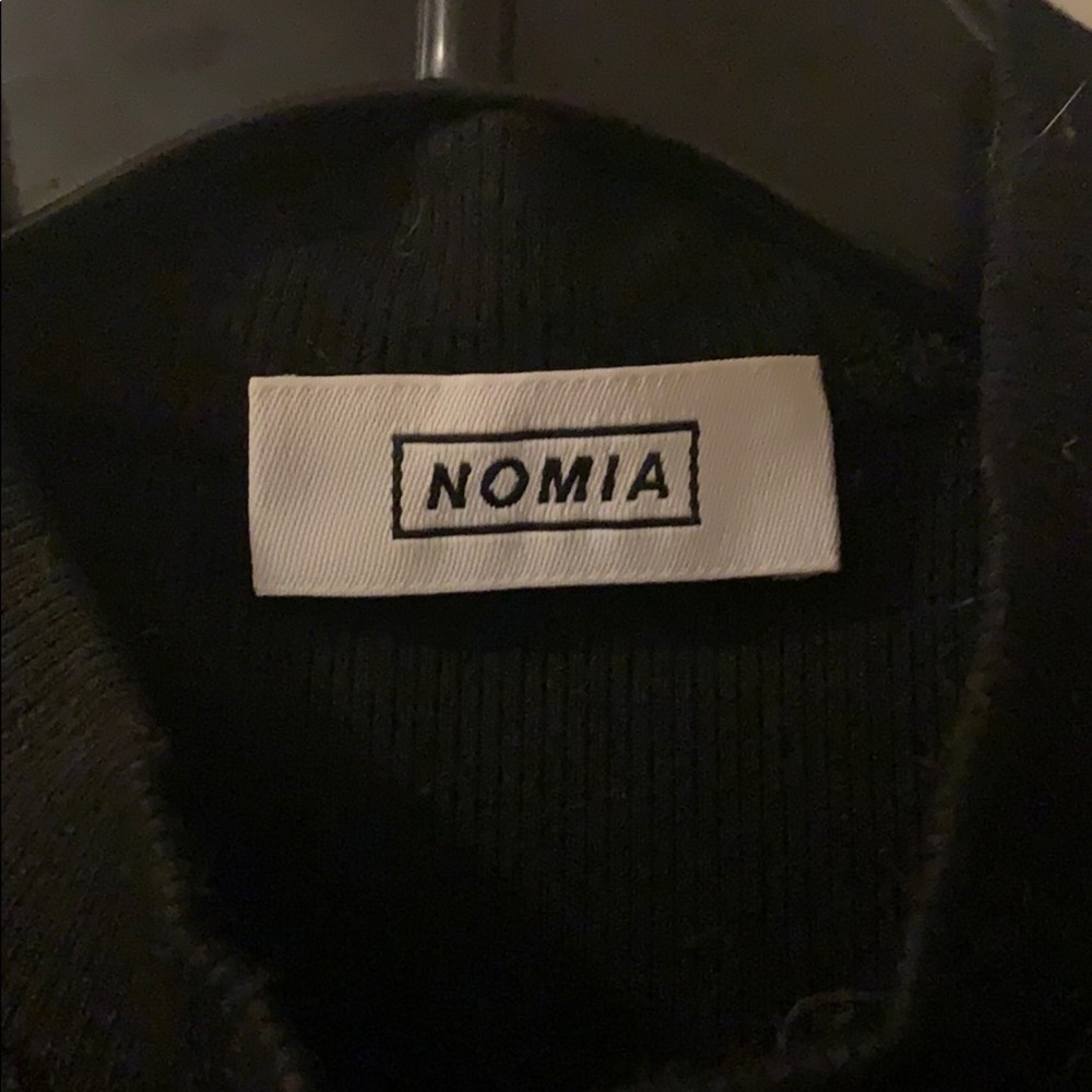 Nomia black ribbed dress